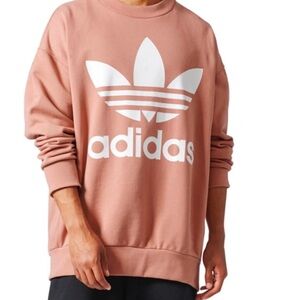 Adidas Originals Mens Long Sleeve Crew Neck Oversized Sweatshirt Sz M